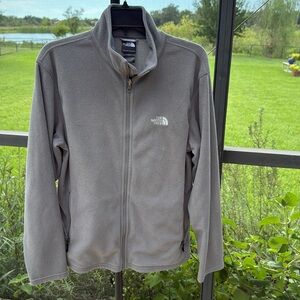 The North Face Full Zip Fleece Gray Jacket men medium